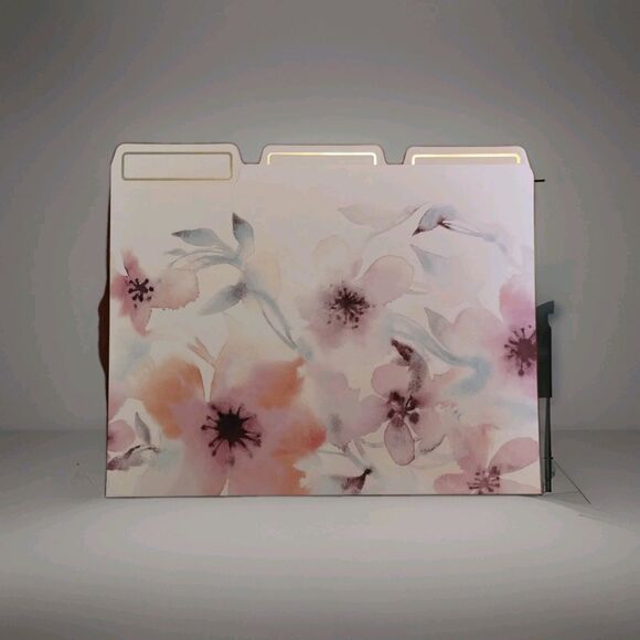 U Brands 12 Ct Floral Blooms File Folders, 2 packs, Holds 8.5" x 11" Paper - NEW - Picture 5 of 6